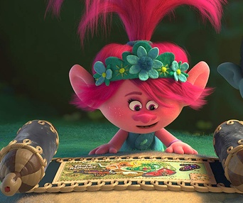 Une scène du film Trolls World Tour