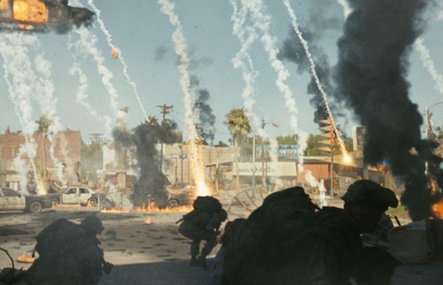 Une scène du film Mission : Los Angeles
