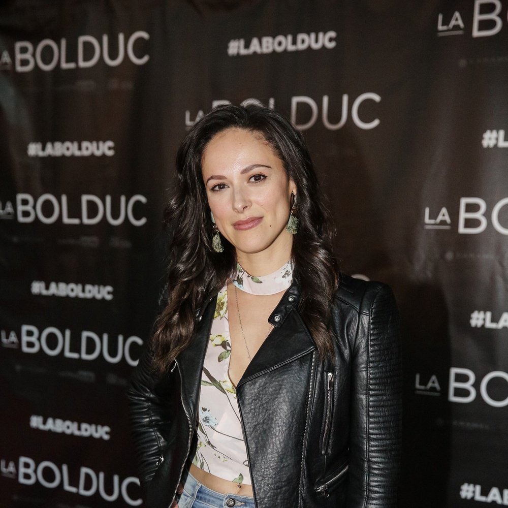 Sur le tapis rouge du film La Bolduc