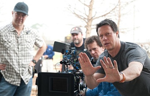 Gavin Hood sur le plateau de Ender's Game