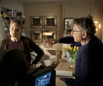 Sur le plateau du film Carnage