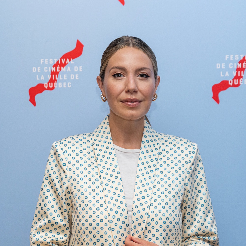 Sur le tapis rouge du film Simple comme Sylvain au FCVQ 2023