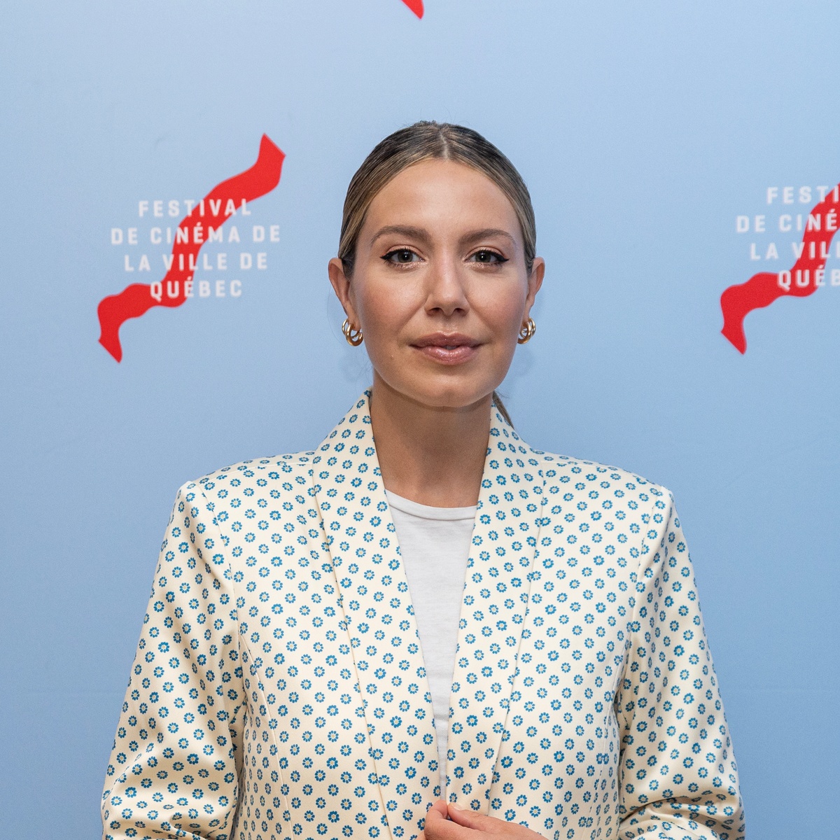 Sur le tapis rouge du film Simple comme Sylvain au FCVQ 2023