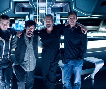 Sur le plateau du film TRON: Legacy