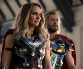Une scène du film Thor: Love and Thunder