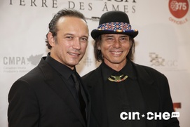 Sur le tapis rouge du film Hochelaga, Terre des âmes