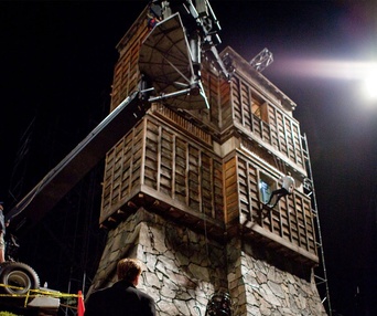 Sur le plateau du film Inception