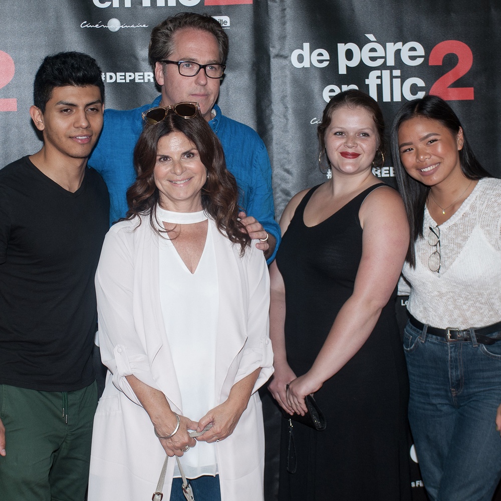 Sur le tapis rouge du film De père en flic 2