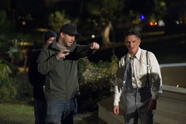 Sur le plateau du film Gangster Squad Sur le plateau du film Gangster Squad