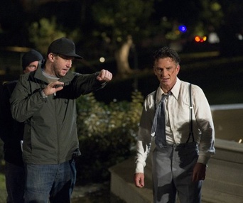 Sur le plateau du film Gangster Squad