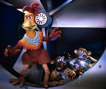 Une scène du film Chicken Run: Dawn of the Nugget