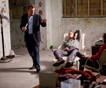 Sur le plateau du film Inception