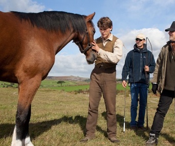 Sur le plateau du film War Horse