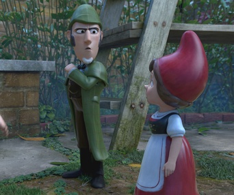 Une scène du film Sherlock Gnomes