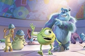 Une scène du film Monstres, inc. Une scène du film Monstres, inc.