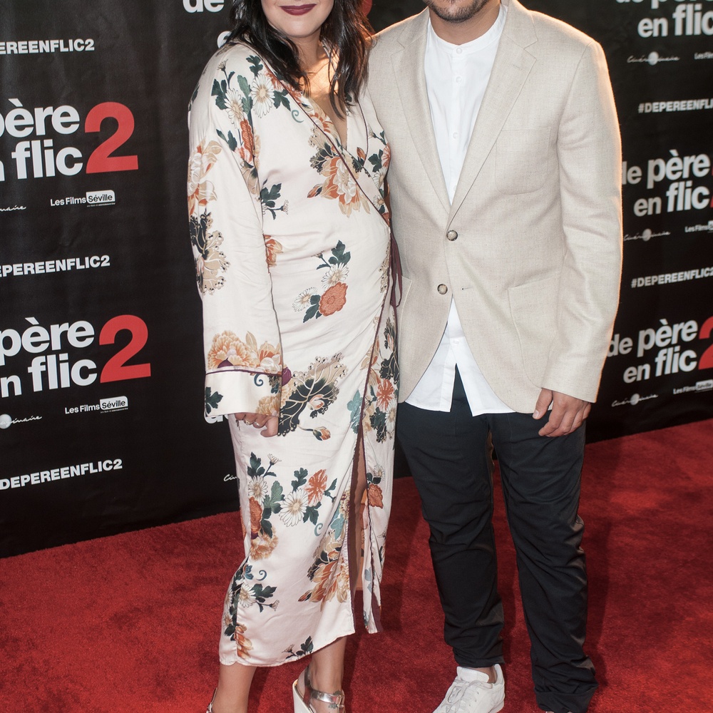 Sur le tapis rouge du film De père en flic 2