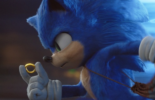 Une scène du film Sonic the Hedgehog