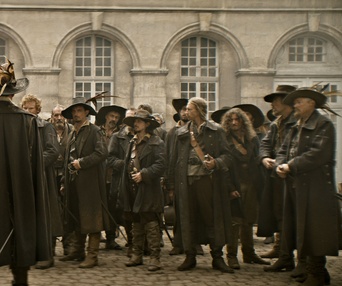 Une scène du film Les Trois Mousquetaires: D'Artagnan