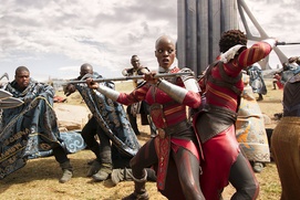 Une scène du film Black Panther