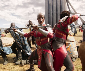 Une scène du film Black Panther