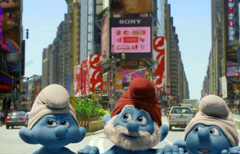 Une scène du film The Smurfs