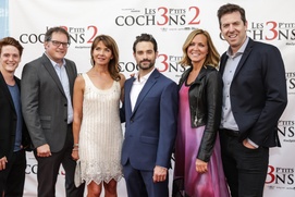 Sur le tapis rouge du film Les 3 p'tits cochons 2