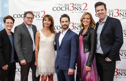 Sur le tapis rouge du film Les 3 p'tits cochons 2