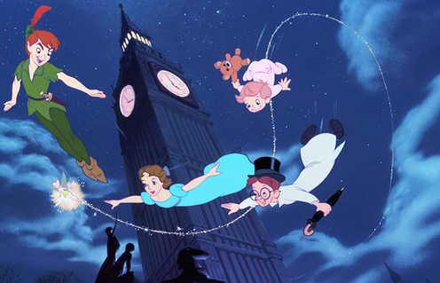 Une scène du film Peter Pan
