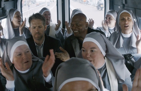 Une scène du film The Hitman's Bodyguard