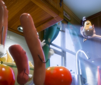 Une scène du film Sausage Party