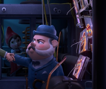 Une scène du film Sherlock Gnomes