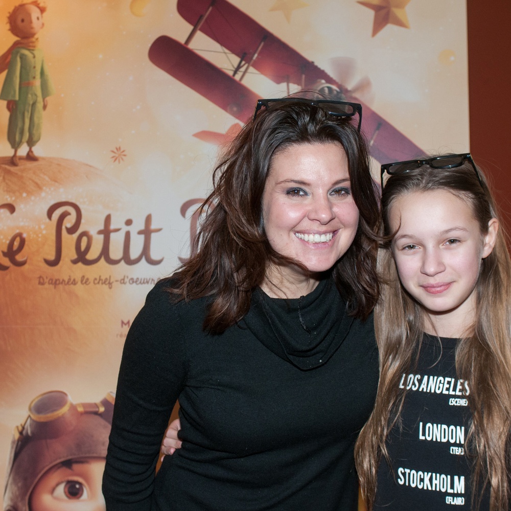 Sur le tapis rouge du film Le petit prince