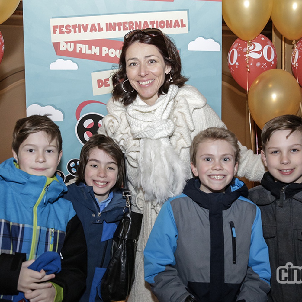 Sur le tapis rouge de la première du film Le coeur en braille