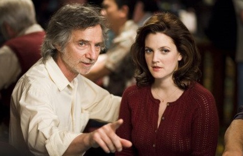Curtis Hanson et Drew Barrymore sur le plateau de Lucky You