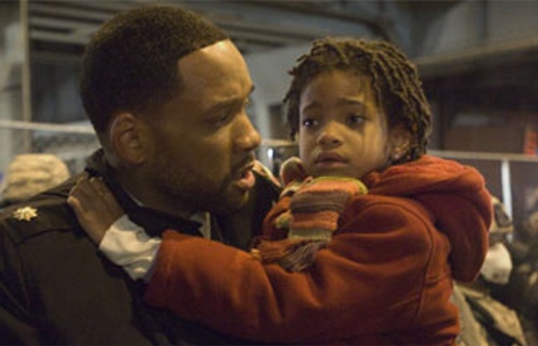 Will Smith et Willow Smith dans le film I Am Legend