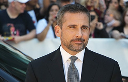 Steve Carell sur le tapis rouge du film Foxcatcher