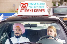 Une scène du film Learning to Drive
