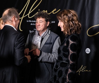 Tapis rouge du film Aline
