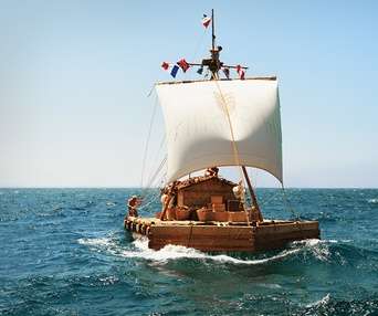 Une scène du film Kon-Tiki