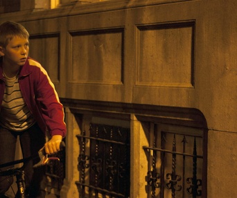 Une scène du film Le gamin au vélo