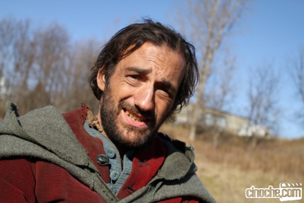Martin Dubreuil sur le plateau de Le poil de la bête
