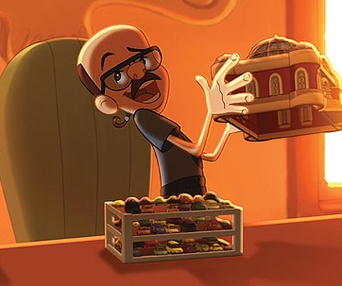 Scène du film George le petit curieux