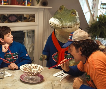 Une scène du film Lyle, Lyle, Crocodile