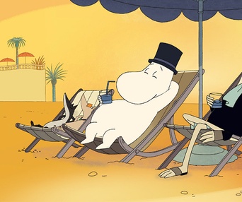 Une scène du film Les moomins sur la riviera