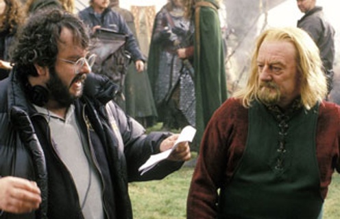 Peter Jackson sur le plateau du film The Lord of the Rings: The Return of the King
