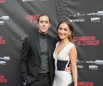 Sur le tapis rouge du film Matthias et Maxime