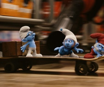 Une scène du film The Smurfs