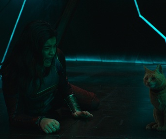 Une scène du film The Marvels