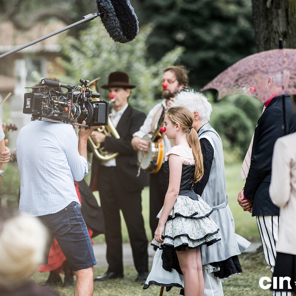 Sur le plateau du film Mon cirque à moi