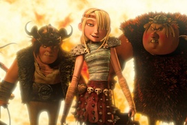 Une scène du film How to Train Your Dragon